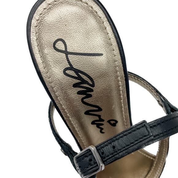 Lanvin Rainbow holographic block heel metallic ankle wrap sandals size 38.5 - Picture 14 of 15